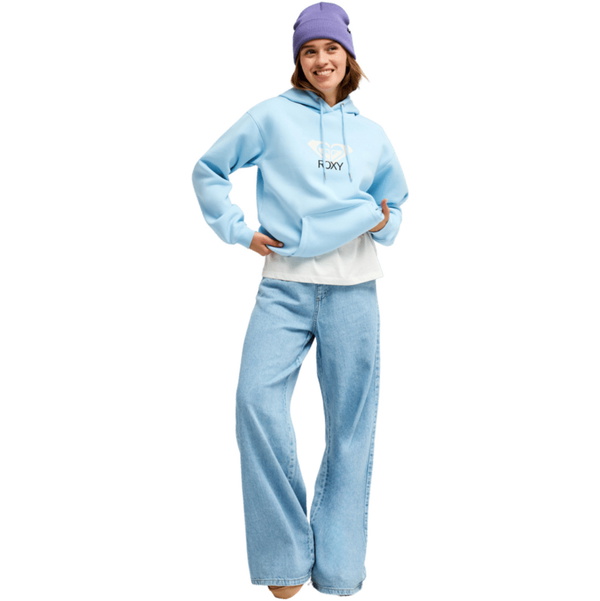 2026 Roxy Womens Surf Stoked Brushed Art Hoodie ERJFT05020 - Cerulean
